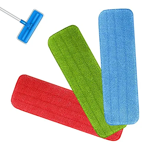 PFLYPF 3 Stück Ersatztücher für Mopp, wiederverwendbare Pads aus ultrafeiner Faser, waschbare Reinigungstücher, ersetzen Sie das Reinigungspad, erhältlich für Wohnzimmer, Schlafzimmer, Küche