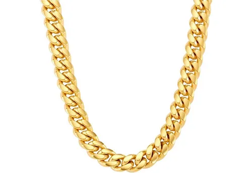 Produktbild Vergoldete Panzerkette Herren 18K Edelstahl