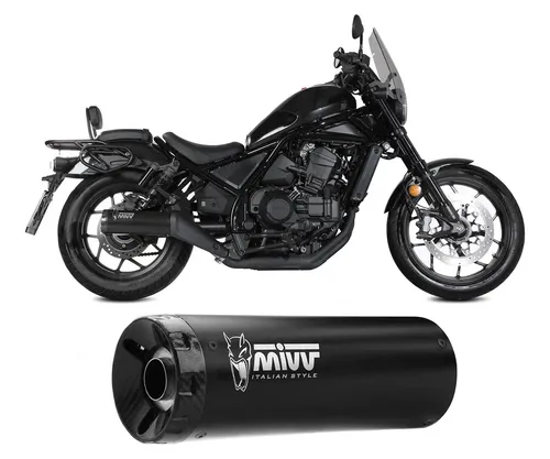 Auspuff exhaust MIVV HR1 Inox Black Kurze Carb-end HONDA CMX 1100 REBE 2022 2024