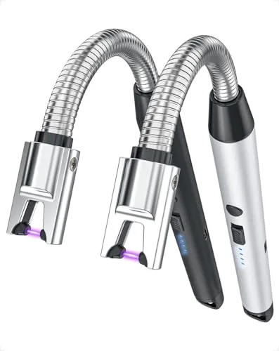 Pcs, VVAY Stabfeuerzeug Lichtbogen, Kerzenanzünder USB C Aufladbar 2