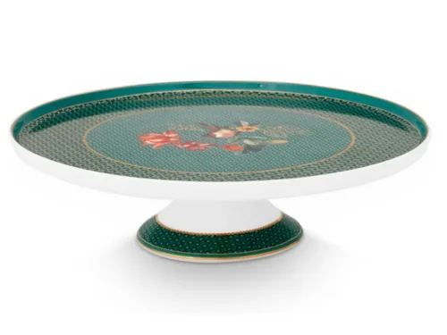 PIP STUDIO 51010029 Winter Wonderland Kuchenplatte - Tortenständer aus hochwertigem Porzellan, perfekt für festliche Anlässe und zauberhafte Dekorationen.