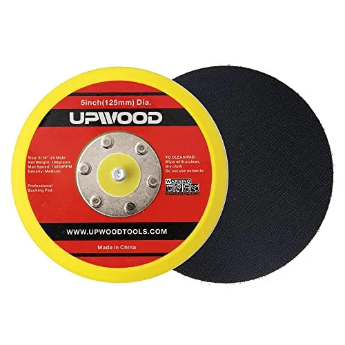 UPWOOD 2 Stück im Set – 5-Zoll Klett-Rückstützteller Backing pad