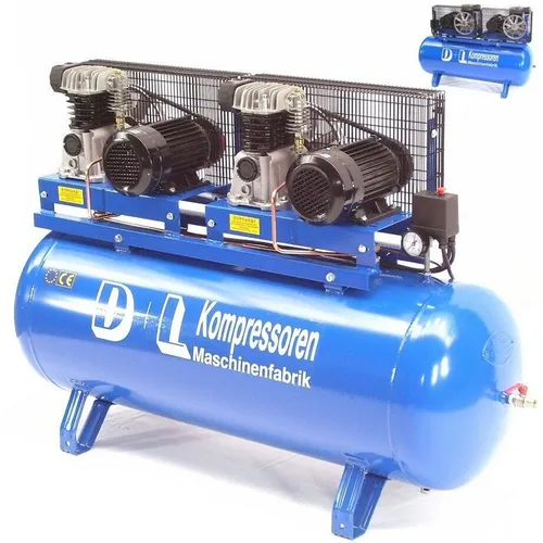 Werkstattkompressor Duo 900L - 2x450/11/270D 6PS - Industrie Druckluft Kompressor mit 2 Aggregaten, leistungsstark und ideal für Werkstätten und professionelle Anwendungen.