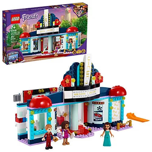 LEGO Friends Heartlake City Kino 41448 – Spielset für Filmfans - Erlebe das LEGO Friends Heartlake City Kino (41448) mit rotem Teppich und Popcornkiosk! Ideal für kreative Rollenspiele und spannende Kinomomente. Perfektes Geschenk für kleine Filmfans!
