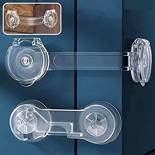 Stücke schranksicherung baby,kinder sicherungsset kindersicherung schrank kühlschrank sicherung baby schranksicherung fenster kindersicherung ohne bohren（Langer Stiel + kurzer Stiel） 10
