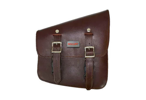 German Wear Motorrad Solobag - Dunkelbraune Satteltasche - Leder & Satteltaschen, großzügiger Stauraum und vielseitige Verschlussoptionen für alle Ihre Motorradbedürfnisse.