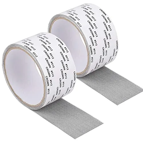ZEACCT 2PCS Fliegengitter Reparatur Set,Selbstklebend Glasfaser Reparatur Klebeband,Fliegengitter Reparatur Set(200CM X 5CM)