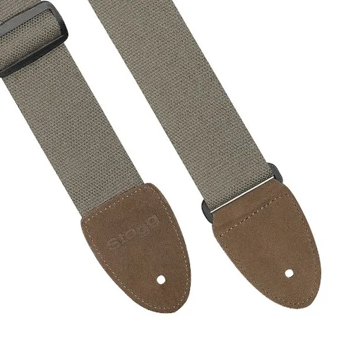 STAGG SNV5 GR ❘ Gurt aus Baumwolle ❘ 75 - 132 cm ❘ Grün