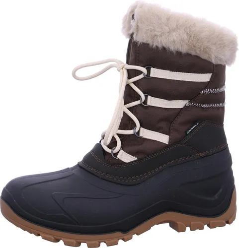 Nora Spirale Winterstiefel Evelin braun gefüttert Gr. 36 - Stiefel in braun, gefüttert mit Webpelz für hohen Komfort und Strapazierfähigkeit – ideal für Freizeit und Beruf.