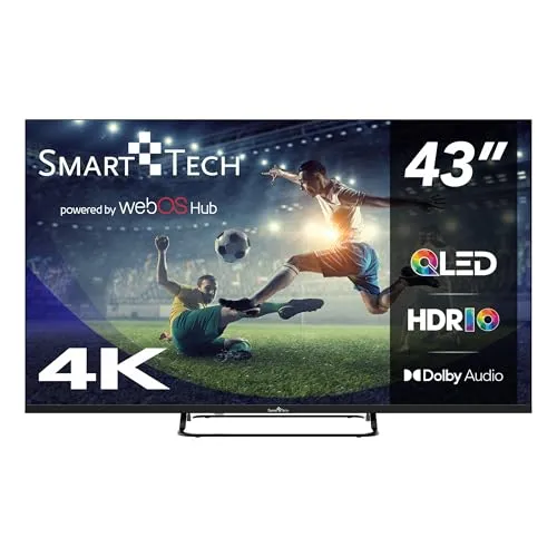 SMART TECH TV LED 4K UHD 43' (109cm) 43QW02V in grau von Smart Tech