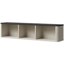 Mirjan24 Wandregal Kaschmir Grau 130x30x25 cm - Elegantes Wandregal aus robustem Holzwerkstoff, ideal für das Wohnzimmer. Mit kompakten Maßen und modernem Design bietet es praktischen Stauraum und setzt stilvolle Akzente.