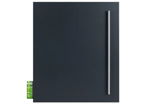 MOCAVI Briefkasten Box 110 anthrazit - Hochwertiger Wandbriefkasten mit integriertem Zeitungsfach, rostfrei und witterungsbeständig. Ideal für DIN A4-Sendungen, benutzerfreundlich mit einhändiger Entleerung.