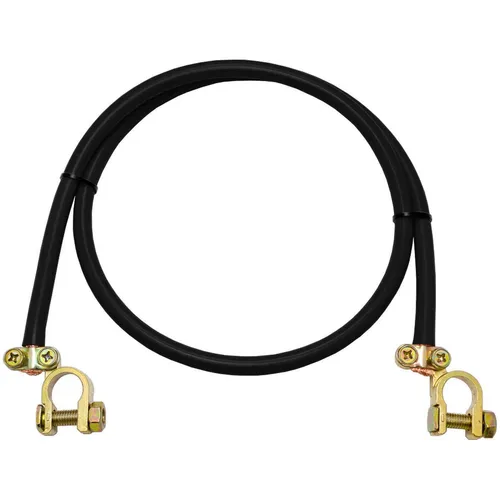 0,75m Batteriekabel Massekabel 50mm² Schwarz KFZ Stromkabel 2x Polklemme 75cm