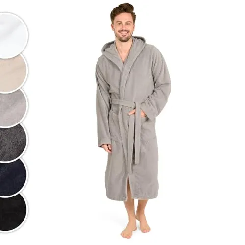 Blumtal Grau Bademantel für Herren von Blumtal