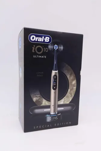 Oral-B iO Series 10 Elektrische Zahnbürste – Ultimative Zahnpflege - Elektrische Zahnbürste mit 7 Putzmodi und Echtzeit-Feedback für optimale Mundhygiene. Ideal für gesündere Zähne und Zahnfleisch, inklusive Lade-Reise-Etui.