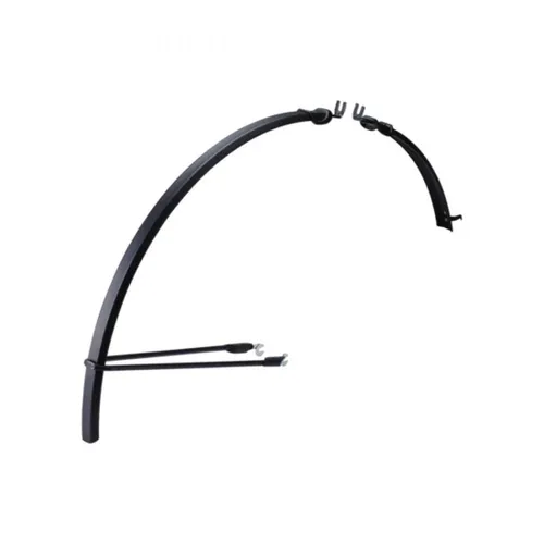BBB Cycling Befestigungsbogen BFD-22 schwarz – SlimGuard Schutzblech für Rennräder - Komplettset aus Front- und Rückschutzblech für Rennräder bis 28 mm Reifenbreite. Das SlimGuard Design sorgt für trockenen Rücken ohne die Schlösser zu behindern. Stabiler Halt durch einzigartiges Befestigungssystem an Bremsbolzen und Schnellspannachse.