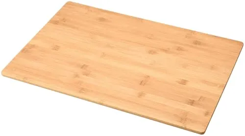 Xcase Holzbrett: Bambus-Schneidebrett für Camping-Aufbewahrungsbox AB-110, 50 x 36 cm (Brotzeitbrett, großes Bambus-Schneidebrett)