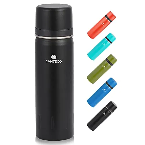 SANTECO Thermoskanne Edelstahl 1l & 500ml