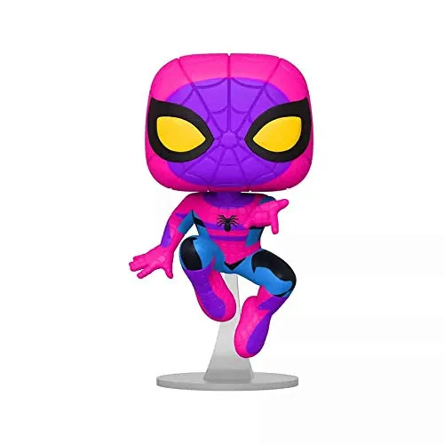 Funko Pop! Marvel Blacklight Spider-Man Vinyl Figure Exclusive Black Light Edition Spiderman - Pop Only