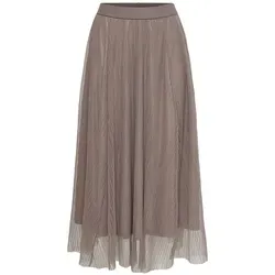 ONLY Plissee Faltenrock in Braun XL in braun von ONLY