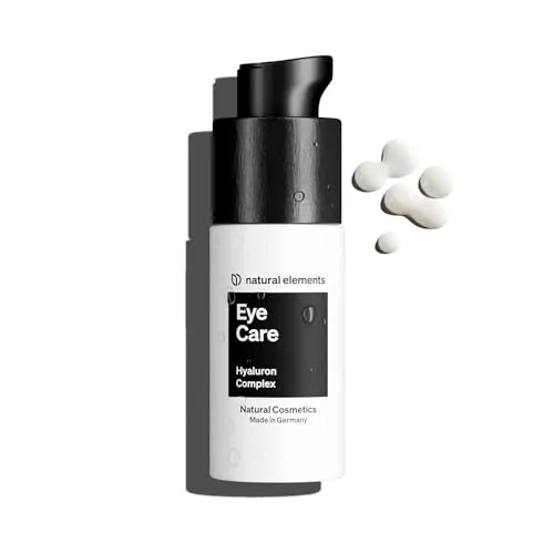 Eye Care – 15ml Augencreme mit Hyaluron – Eye Cream mit Hyaluronsäure, Koffein, Aprikosenkernöl & Spirulina – Anti Aging gegen Augenringe – 100% Naturkosmetik, vegan, Parfümfrei