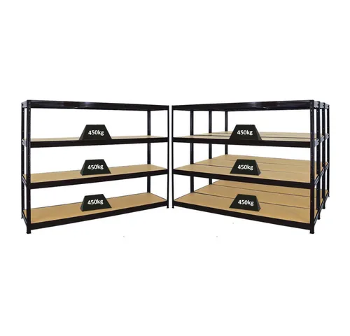 PROREGAL® Schwerlastregal MegaDeal 2x DINO, 180x90x45cm - Werkstatteinrichtung: Robust und verzinkt, ideal für schwere Lasten mit einer Gesamtbreite von 240 cm und Tiefe von 60 cm.