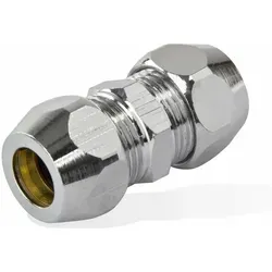 General Fittings - Gerade Doppel-verschraubung 3/8 Zoll X 10 Mm Quetschverschraubung Wasseranschluss