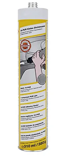 Klebe-Dichtmasse 1K-PUR - grau - 380g - haftstarke Klebe-Dichtmasse auf Polyurethanbasis