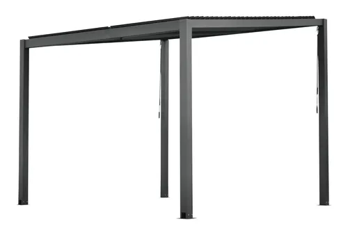Floraworld Pergola mit Lamellendach 300 x 505 cm - Carport & Pergola, wetterfestes Lamellendach für flexiblen Licht- und Schattenbedarf im Garten
