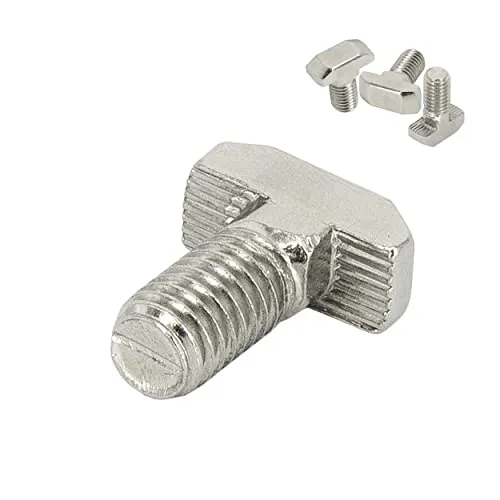 SCHMIDT systemprofile 50x Hammerschraube M8 16mm Nut 8 T-Schraube mit Steg Befestigungsmaterial Aluprofil-Zubehör