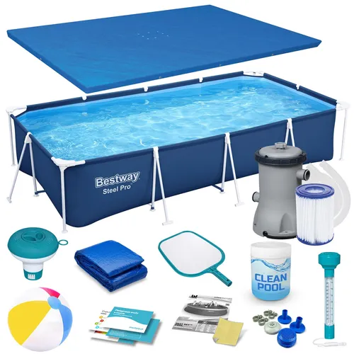 Rahmen-Gartenpool 400 x 211 x 81 cm 15-in-1 Bestway 56405N