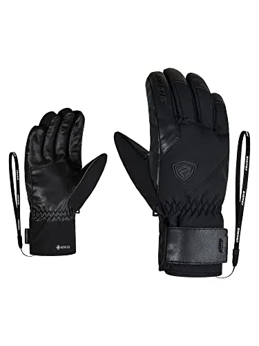 ZIENER GENIO GTX PR Handschuh 2024 black - 10,5 - Handschuhe mit GORE-TEX Membran für Wasserdichtigkeit und Atmungsaktivität, extra warme PrimaLoft-Isolierung und Z-Leash für perfekten Sitz.