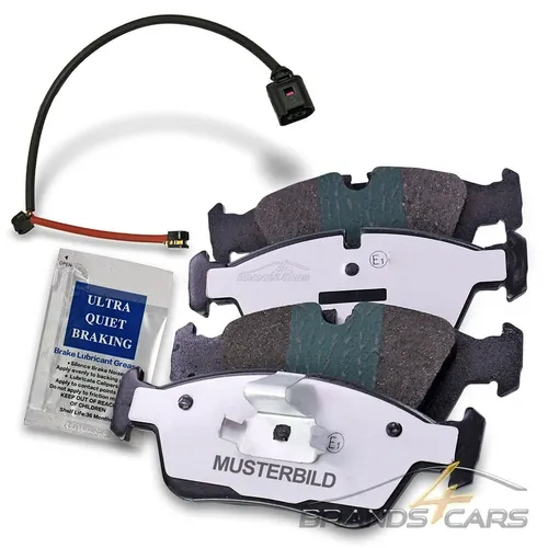 ATEC SATZ BREMSBELÄGE BREMSKLÖTZE+WARNKONTAKT VORNE FÜR BMW 1-ER E81 E82 E87 E88