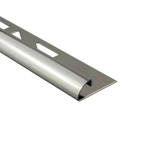 10x Viertelkreis Profil Edelstahlschiene Fliesenprofil Fliesenschiene Edelstahl V2A L250cm 8mm glänzend