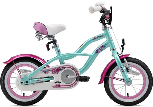 Bikestar Kinderfahrrad Cruiser 1 Gang grün - Kinderfahrrad mit 12 Zoll Laufrädern, ideal für Kinder ab 3 Jahren, ausgestattet mit höhenverstellbarem Sattel und sicherer Rücktrittbremse für unbeschwerten Fahrspaß.