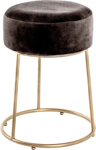 HAKU Möbel Hocker 20244 grau - Hocker (auch Rollhocker) mit pflegeleichter Sitzfläche und stabilem Metallgestell, ideal für flexible Einsätze und bequemes Sitzen.