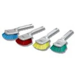 Vileda Professional Vileda Stielbürste mit kurzem Griff, Länge: 23 cm, Farbe: blau 145874