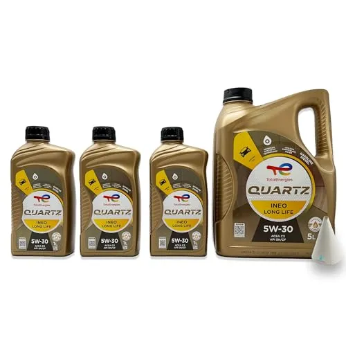 L Total Quartz Ineo Longlife 5W-30 | passend für | VW 504 00 | VW507 00 | MB 229.51 | BMW LONGLIFE-04 | PORSCHE C30 | 8 Liter | Motoröl | Motorenöl | mit Trichter 8