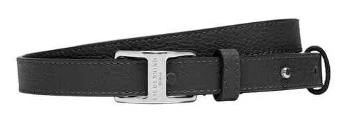 Liebeskind Berlin LORA SMALL PEBBLE Belt 1.9CM, Schwarz M - Damen-Gürtel aus hochwertigem Pebble-Leder, perfekt für einen eleganten Look und vielseitig kombinierbar.
