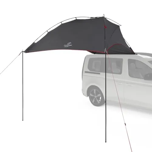 JUSTCAMP Vegas Sonnensegel Camping Bus Tarp, Heckklappenzelt, Auto Markise, passend für Bus und Van