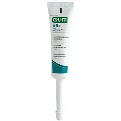 GUM AftaClear Gel Mundgel: 10 ml Tube mit Applikator - Zahnpasten zur effektiven Schmerzlinderung bei Aphthen und Läsionen im Mundraum, einfach anzuwenden dank Applikatorspitze.