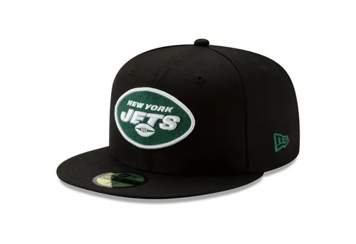 New Era 59Fifty Fitted Cap - BLACK New York Jets - 6 7/8 - Herren Fitted Cap in Schwarz mit sportlichem New York Jets Design. Aus 100% Wolle, ideal für Freizeit und Sommer. Perfekte Passform für Style und Komfort.