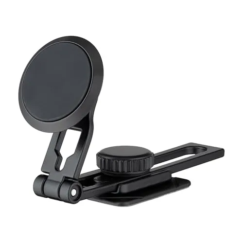 QUALO Auto Halterung für Telefon, Magnetisch, Für Glas, Einstellbar, Drehbar, Stabile Montage, Schwarz, QUSM-S-RCS-01