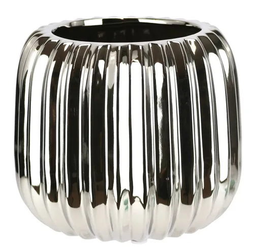 I.GE.A. Dekovase Vase aus Keramik (1 St), Dekovase Blumenvase Modern für Tischdeko Tischvase Deko Trockenblume