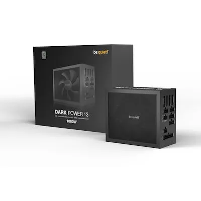 be quiet! Dark Power 13 1000W - 80 Plus Titanium ATX 3.0 Netzteil, extreme Effizienz und leiser Betrieb mit Silent Wings-Lüfter