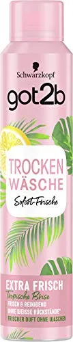 Schwarzkopf got2b Trockenshampoo 200ml - Haarshampoo für sofortige Frische mit tropischem Duft, ideal für schnelle Auffrischungen ohne Rückstände. Perfekt für unterwegs oder hektische Tage!