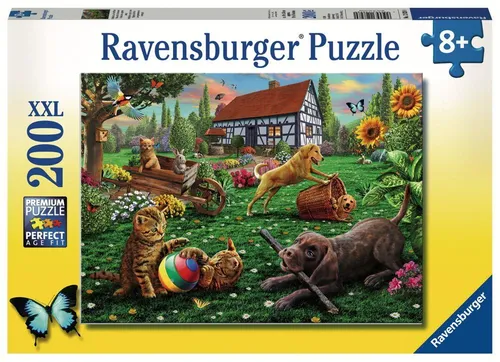 Ravensburger Puzzle XXL Entdecker auf vier Pfoten 12828, 200 Puzzleteile