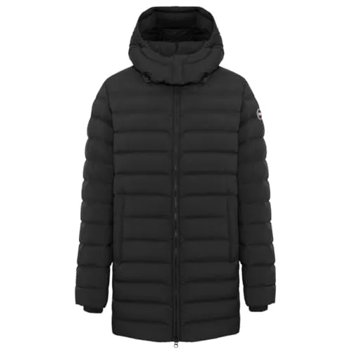 COLMAR Herren Daunenjacke 1264 Schwarz 56 - Robuste Daunenjacke aus wasserabweisendem Material. Verstellbare Kapuze und praktische Einschubtaschen sorgen für Komfort und Funktionalität. Ideal für kalte Tage.