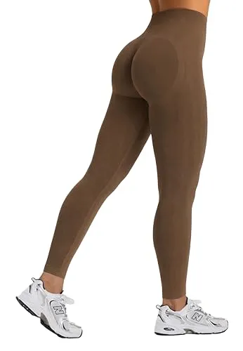 SMILODOX Leggings Damen Yune, Scrunch und Batik Optik mit Seamless Naht und Kontur, Fitness Hose, elastisch, Blickdicht, optimal für Gym, Yoga und Pilates, komfortabel und stylisch