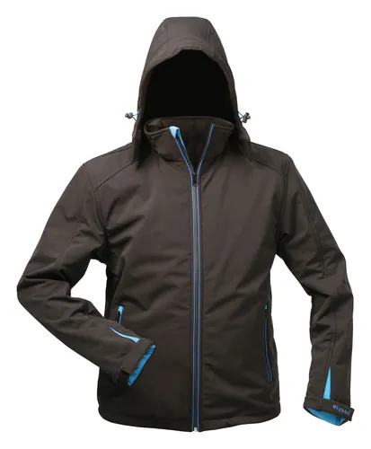 Elysee Jacke Softshell m. Kapuze Größe XXL schwarz - Funktionsjacke aus hochwertigem Softshell-Material, wasserabweisend und ideal für Outdoor-Aktivitäten.